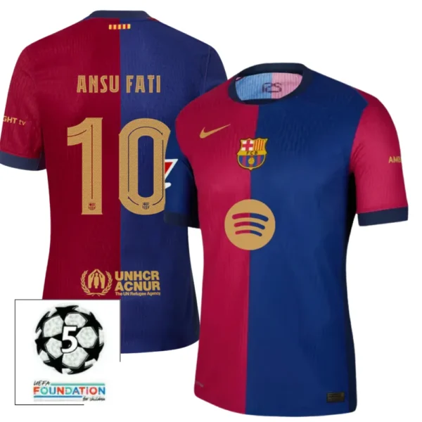 #10 ANSU FATI Camiseta Hombre Primera Equipación 24/25 FC Barcelona - Image 2