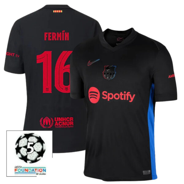 #16 FERMÍN Camiseta Hombre Segunda Equipación 24/25 FC Barcelona - Image 2