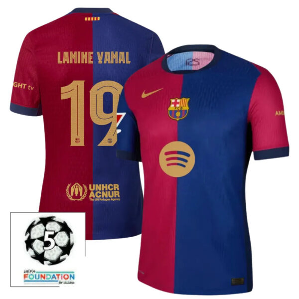 #19 LAMINE YAMAL Camiseta Hombre Primera Equipación 24/25 FC Barcelona - Image 2