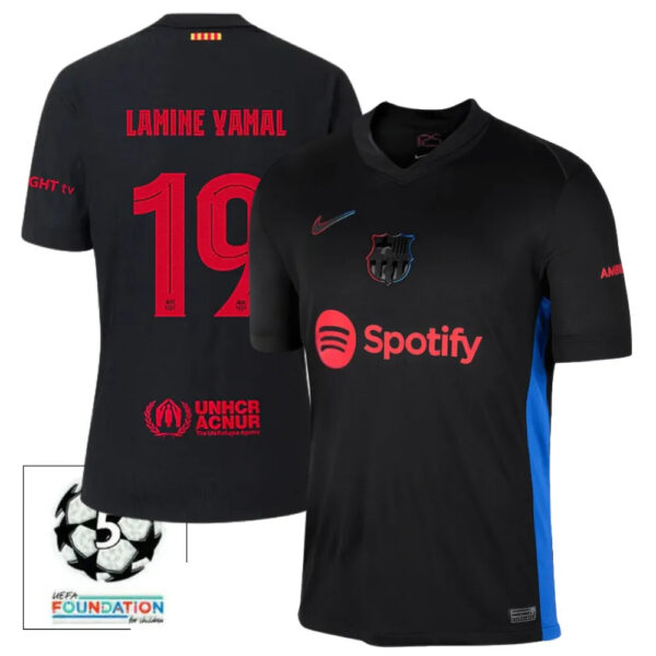 #19 LAMINE YAMAL Camiseta Hombre Segunda Equipación 24/25 FC Barcelona - Image 2
