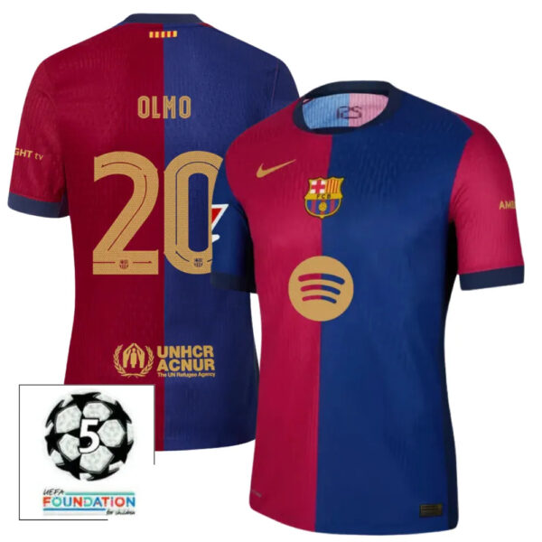 #20 OLMO Camiseta Hombre Primera Equipación 24/25 FC Barcelona - Image 2