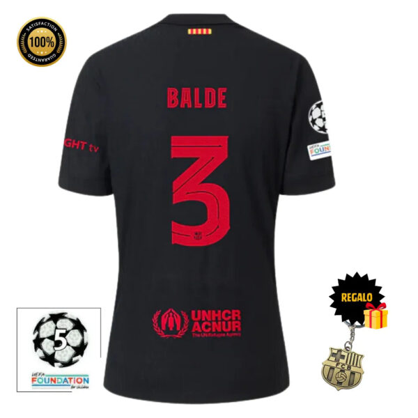 #3 BALDE Camiseta Hombre Segunda Equipación 24/25 FC Barcelona - Image 2