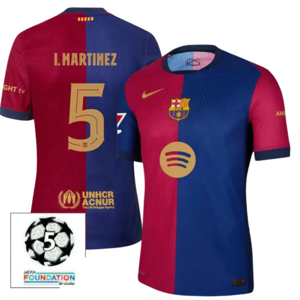 #5 I. MARTINEZ Camiseta Hombre Primera Equipación 24/25 FC Barcelona - Image 2