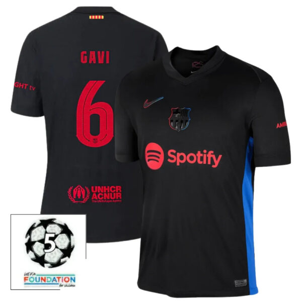 #6 GAVI  Camiseta Hombre Segunda Equipación 24/25 FC Barcelona - Image 2
