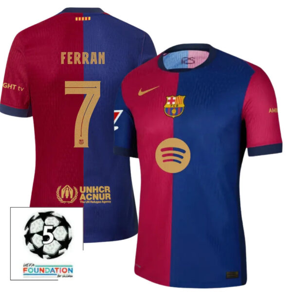 #7 FERRAN Camiseta Hombre Primera Equipación 24/25 FC Barcelona - Image 2
