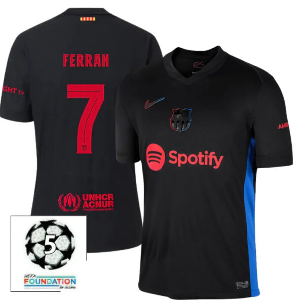 #7 FERRAN Camiseta Hombre Segunda Equipación 24/25 FC Barcelona - Image 2