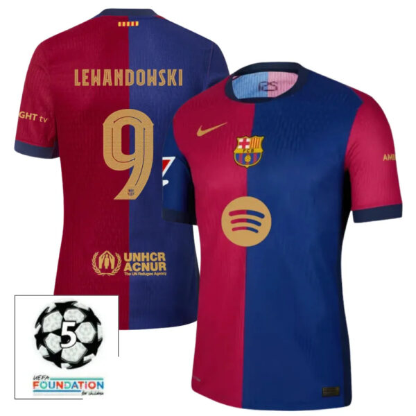 #9 LEWANDOWSKI Camiseta Hombre Primera Equipación 24/25 FC Barcelona - Image 2