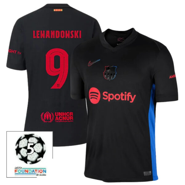 #9 LEWANDOWSKI Camiseta Hombre Segunda Equipación 24/25 FC Barcelona - Image 2