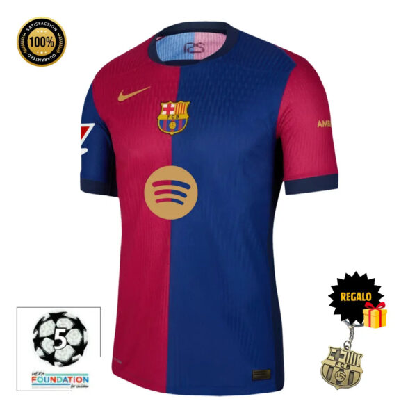 #14 PABLO TORRE Camisa Home Masculina 24/25 FC Barcelona - Image 3